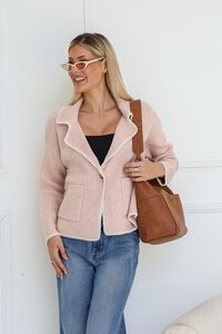 Miss Marlow Blanket Stitch Knit Jacket