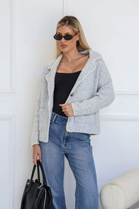 Miss Marlow Blanket Stitch Knit Jacket