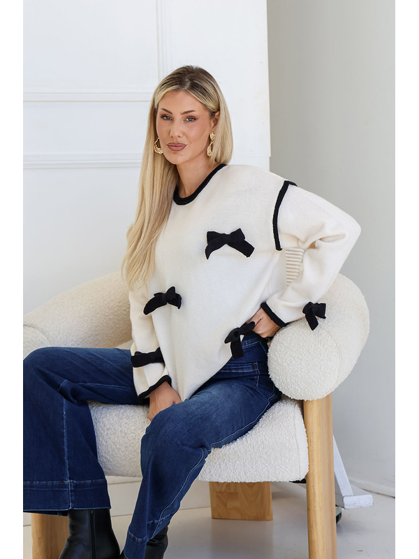 Miss Marlow Bow Detail Knit