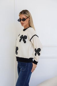 Miss Marlow Diamonte Bow Knit