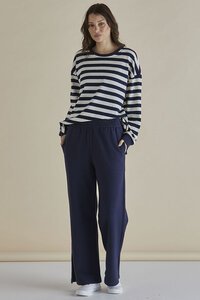 Betty Basics Easy Crew Stripe Sweat