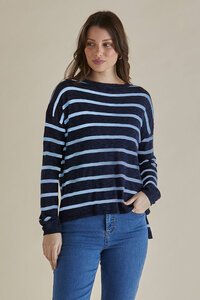 Betty Basics Natasha Knit Stripe Top