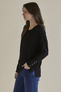 Betty Basics Hendrix Ribbed L-S Tee