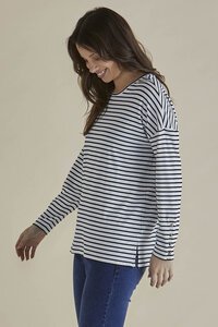 Betty Basics Hendrix Ribbed Stripe L-S Tee