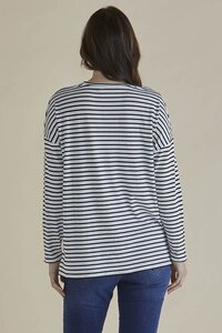 Betty Basics Hendrix Ribbed Stripe L-S Tee