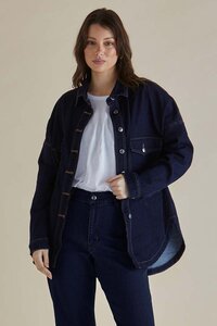 Betty Basics Cherry Denim Shirt