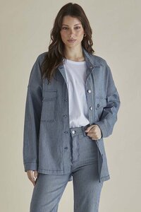 Betty Basics Cherry Denim Shirt