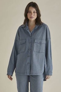 Betty Basics Cherry Denim Shirt