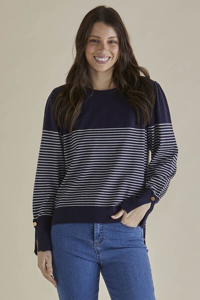 Betty Basics Colette Stripe Sweater-new-Preen