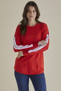 Betty Basics Red Sophie Knit Jumper