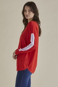 Betty Basics Red Sophie Knit Jumper