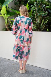 Fria The Label Floral Button Through Midi Dress