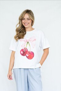 Surri Cherry Ribbon Tee