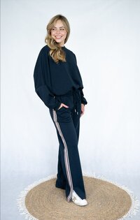 Fria The Label Stripe Trim Sweatshirt