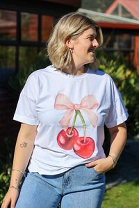 Surri Cherry Ribbon Tee