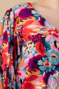 Charlo Tamara V Neck Floral Top